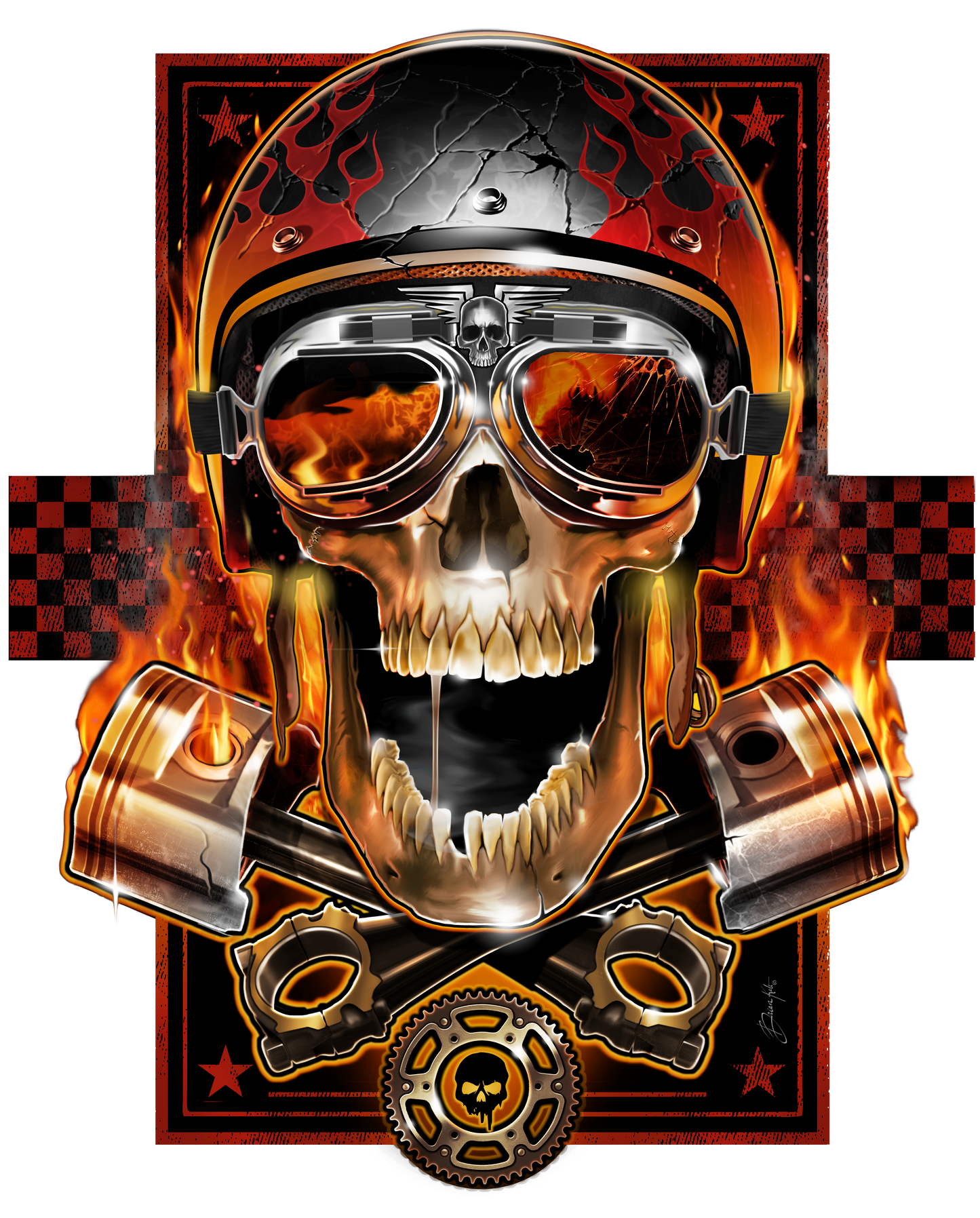 Biker Skull