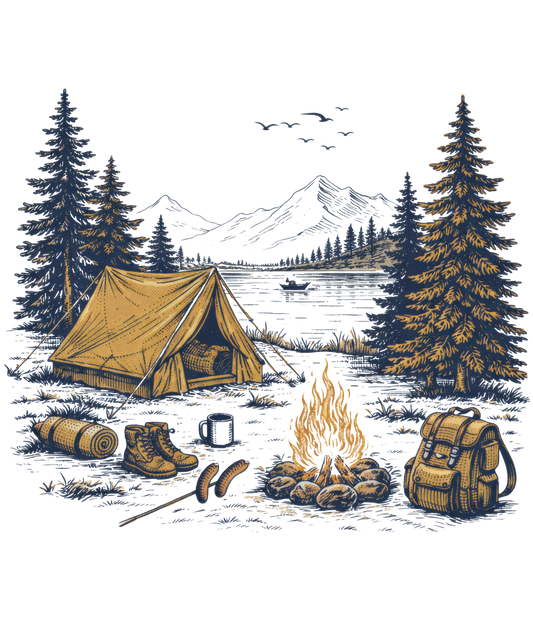 Vintage campfire